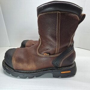 Thorogood Gen-Flex2 804-4440 Men's 9W Brown Leather Pull-On Wellington Work Boot